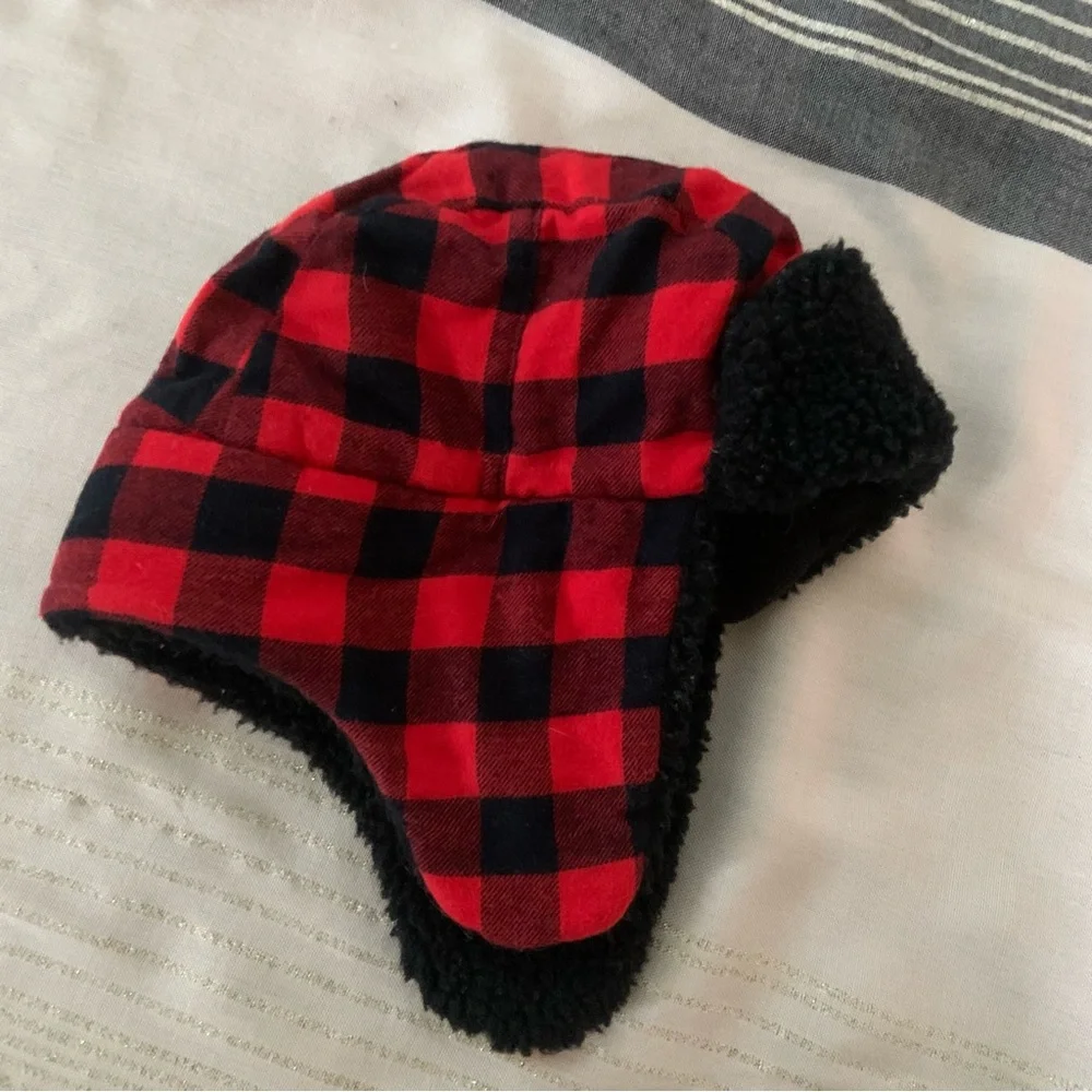 Carter’s Toddler Sherpa Lined Plaid Lumberjack Hat